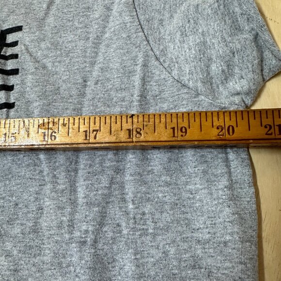 Gray Loose-Fit Scoop Neck Tee With "You Are The Lime To My Tequila" - HAND CUT - Picture 3 of 4